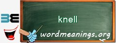 WordMeaning blackboard for knell